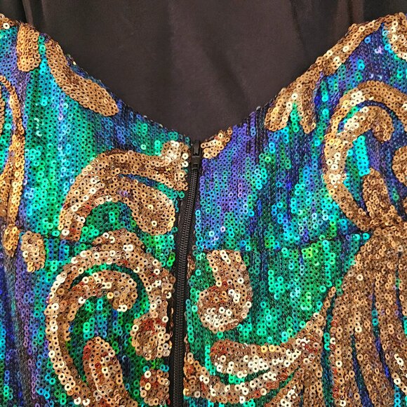 Iridescent Sequin Gown - Picture 7 of 10